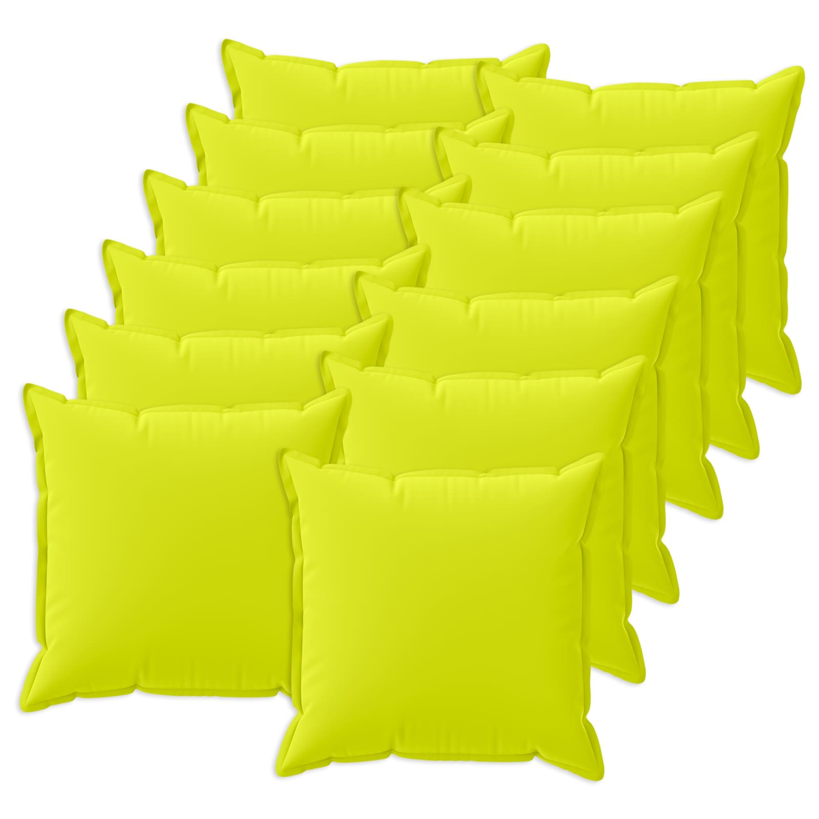 12x Poszewka Dekoracyjna na Poduszkę 50x50 cm Jasnozielona