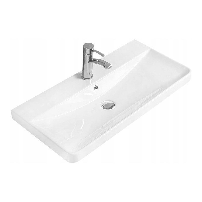 Mexen Dagna umywalka wpuszczana w blat 81 x 39 cm, biała - 21998000