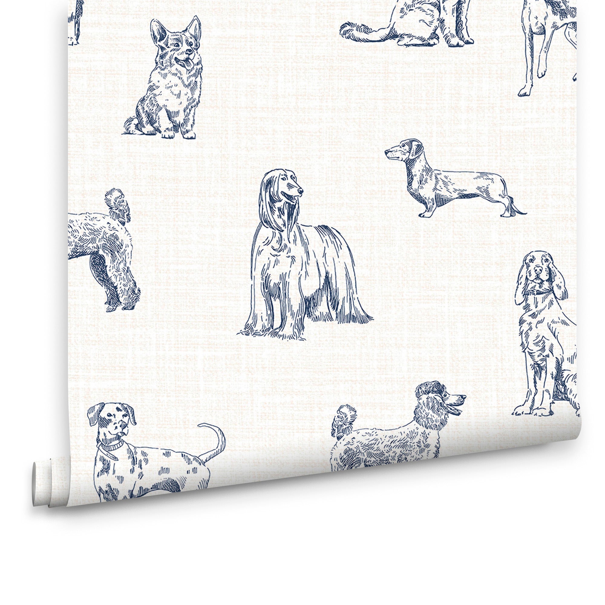 Tapeta flizelinowa - Sketched Dogs