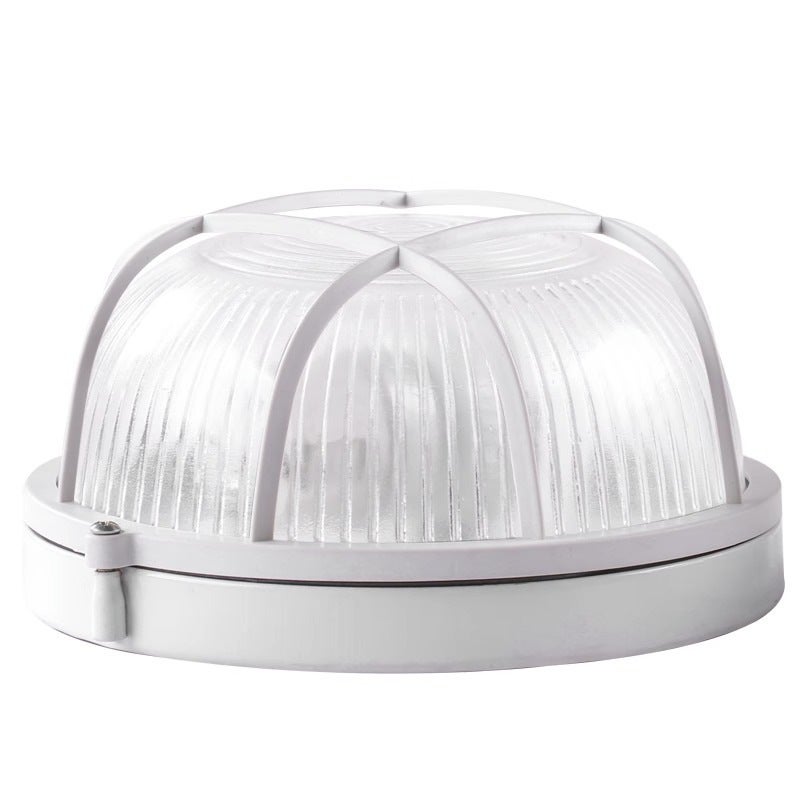 Lampa LED przeciwwybuchowa, zewnętrzna lampa ścienna, 17 x 17 x 8,6 cm, IP65, biała.