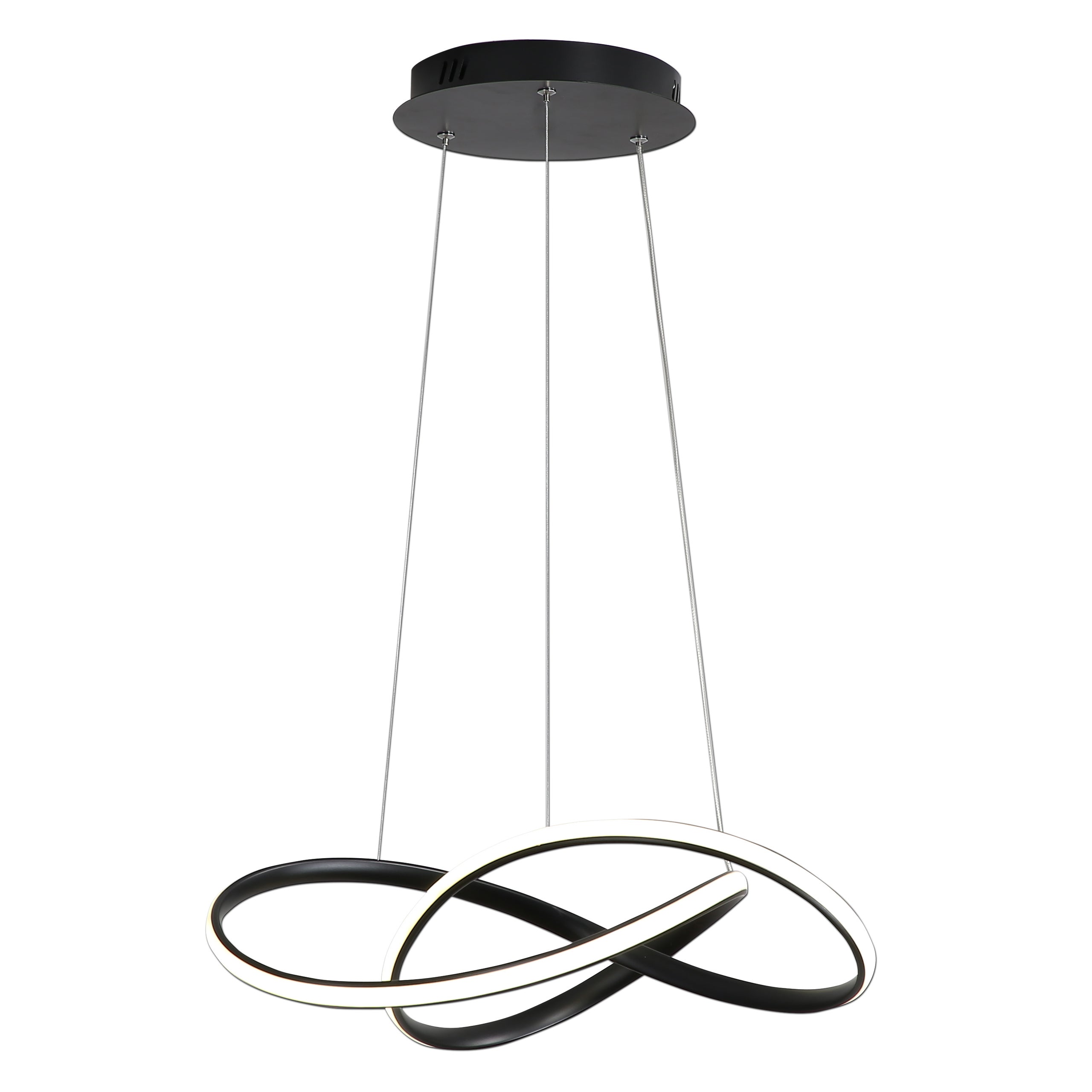 Lampa wisząca sufitowa LED Tavi 30W 50x120cm IP20 4000K czarna żyrandol MasterLED