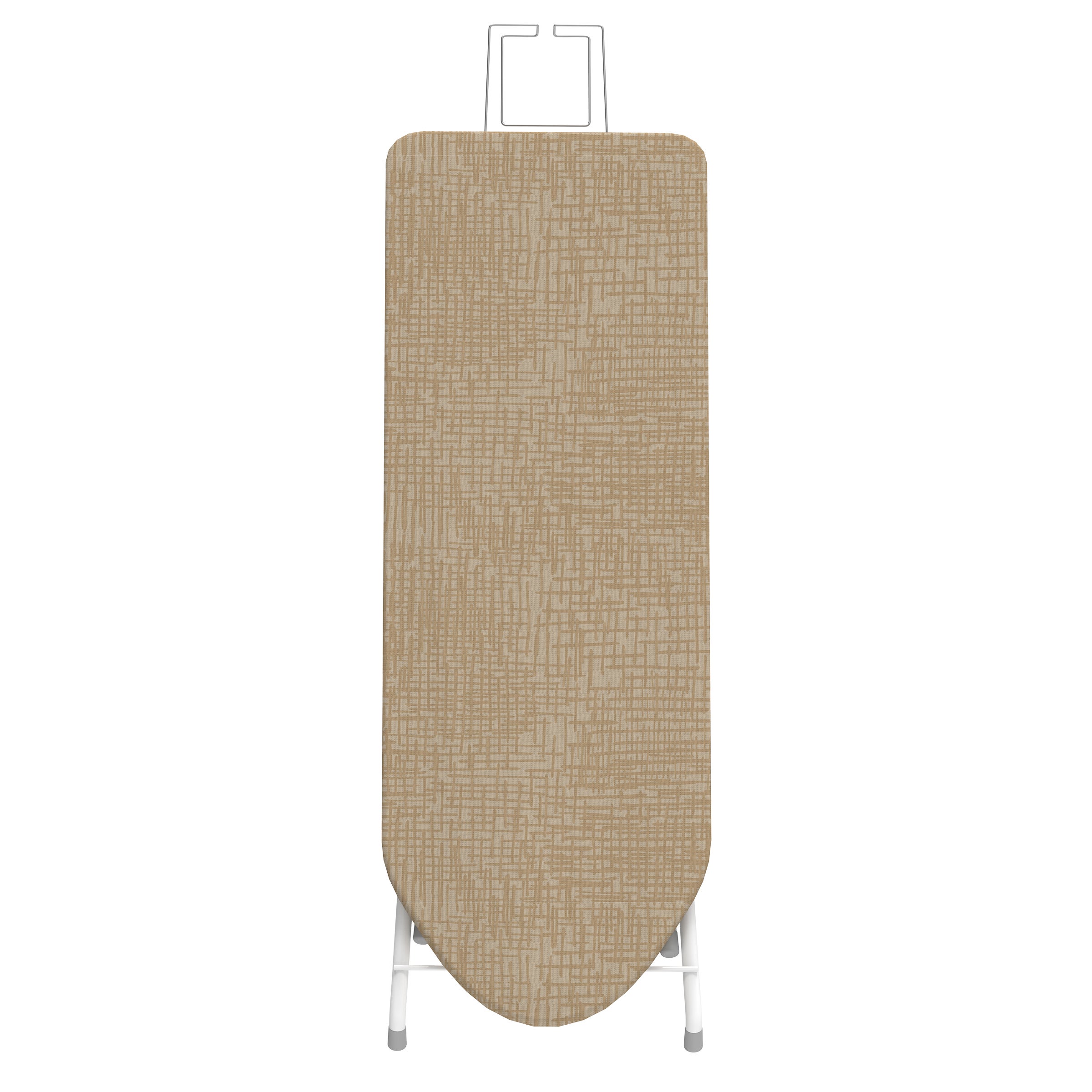 Rörets Deska do prasowania Ballade – wyjątkowo twarda płyta wiórowa, 40×120 cm, regulowana wysokość, wysuwany stojak na żelazko