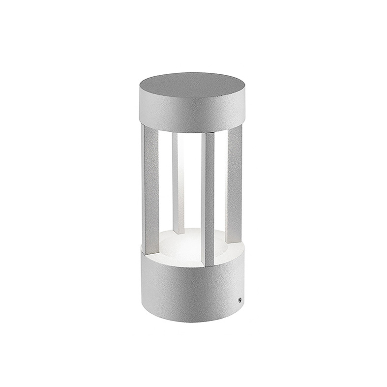 Kinkiet zewnętrzny HANG, szary, LED 7W, 360°, IP65, 3000K, CRI90 - Rossini Group, kinkiet do oświetlenia architektonicznego