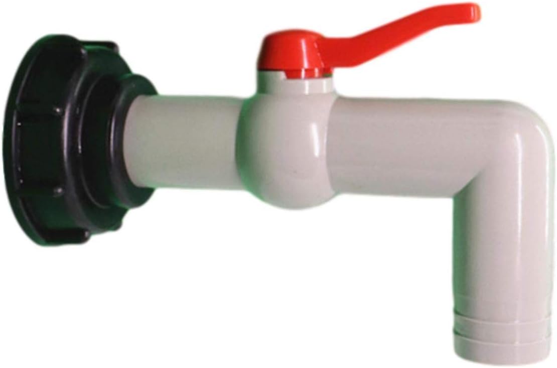 Plastikowa złączka do kranu IBC 1000L, 60 mm, gwint grubozwojny, adapter do kranu zbiornika, 20/25/32 mm, eksport (32 mm)