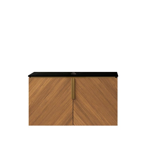 Szafka pod umywalkę 76 x 50 x 41,1 cm, z miejscem do przechowywania, z drewna i metalu, do łazienki, do codziennego użytkowania