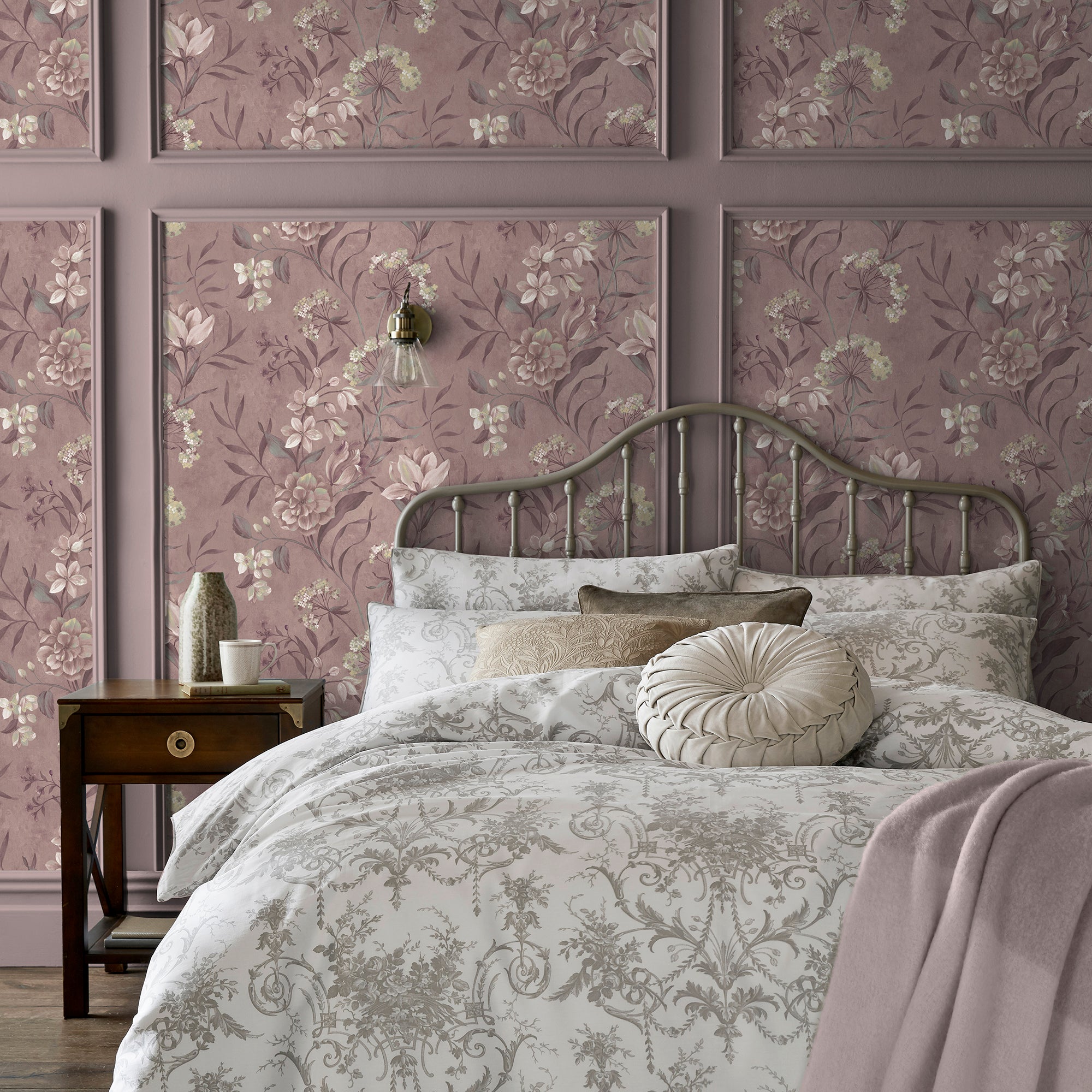 Laura Ashley Tapeta filzelinowa BLAIRMORE FLORAL 10 m X 52 cm