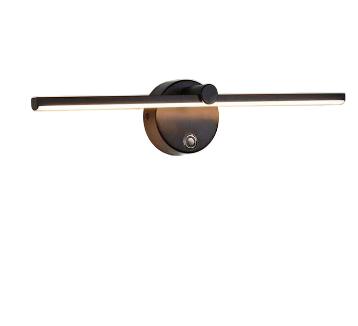 Lampa do lustra LED z regulacją jasności z przełącznikiem, obracana lampa łazienkowa 300º LED 8W 4000K lampka lustrzana goodnice - generik