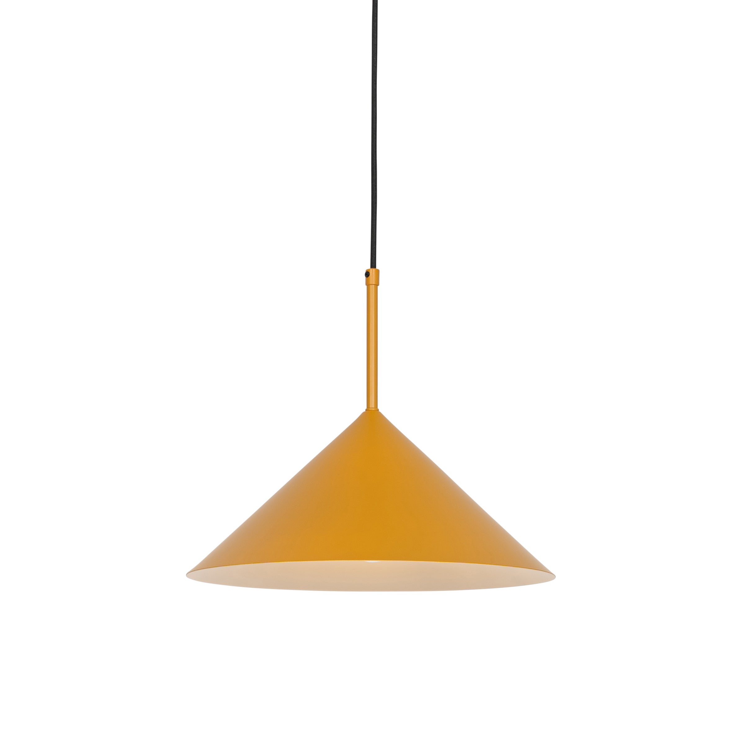 Qazqa designerski lampa wisząca z kloszem (1 punkt) - Triangolo - żółty, okrągły, max. 40w, kompatybilny z żarówką LED, e27