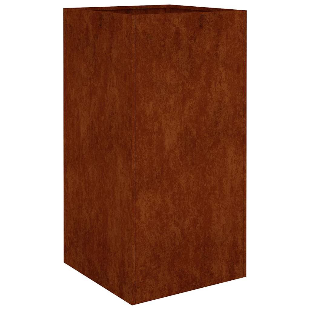 Donica Ogrodowa Corten 40x40x80 cm Rdzawa na Kwiaty na Zioła