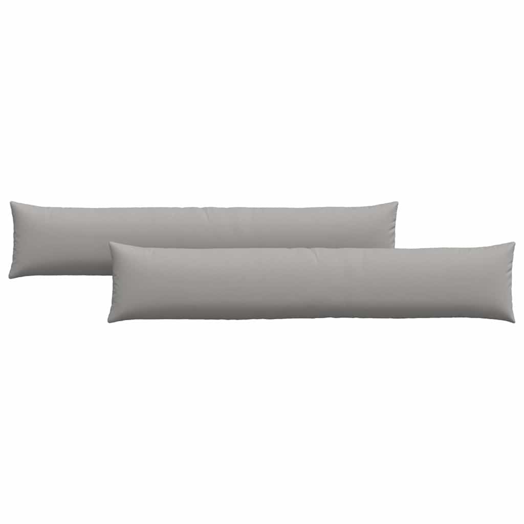 Poduszki na sofę 2 pcs Szary chmur 200 x 40 cm tkanina