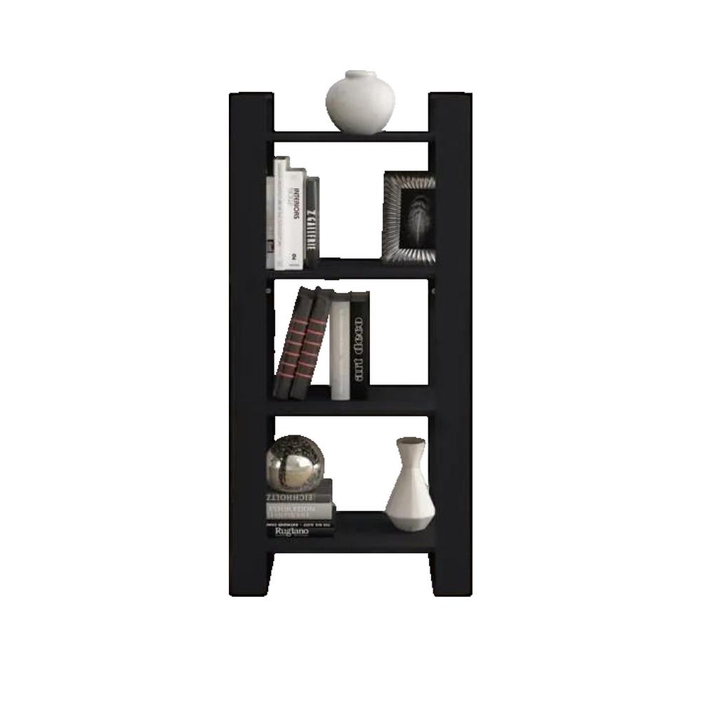 Biblioteczka vidaxl Drewno lite Czarny 60x35x125 cm wszechstronna