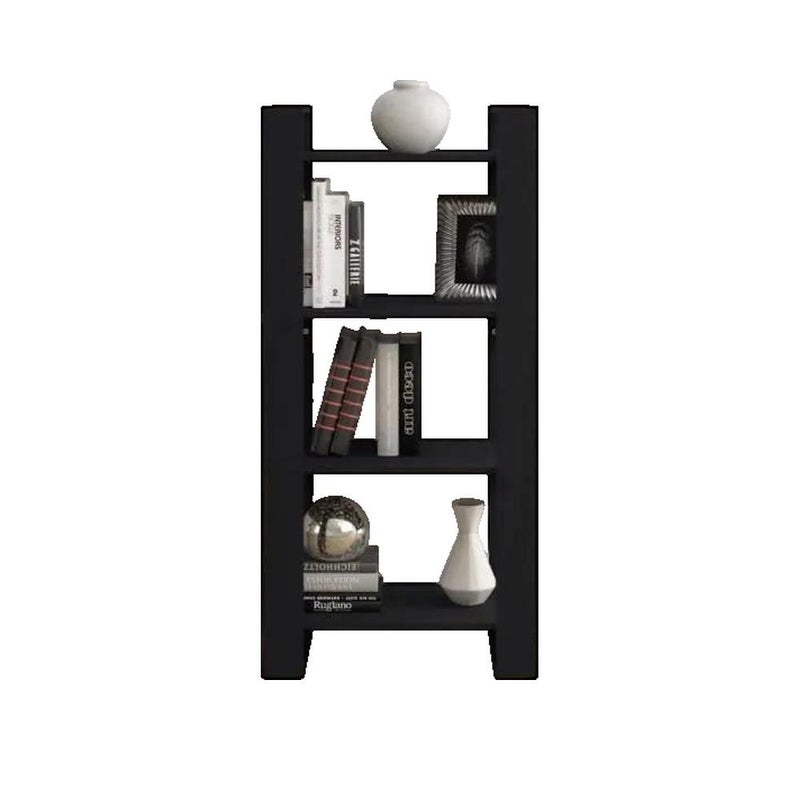 Biblioteczka vidaxl Drewno lite Czarny 60x35x125 cm wszechstronna