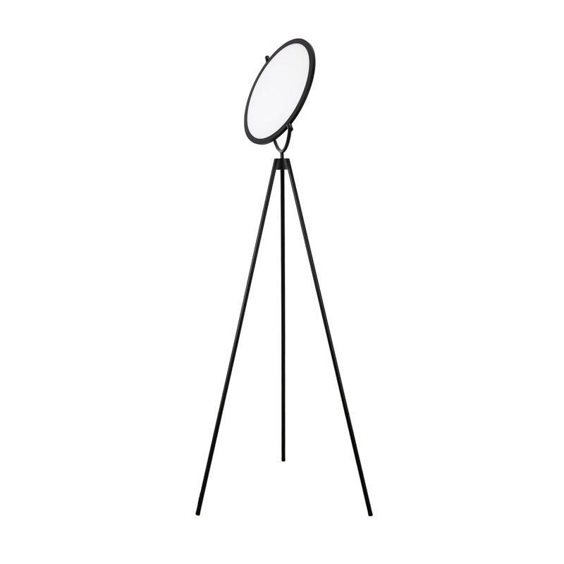 Lampa podłogowa z czarnej stali