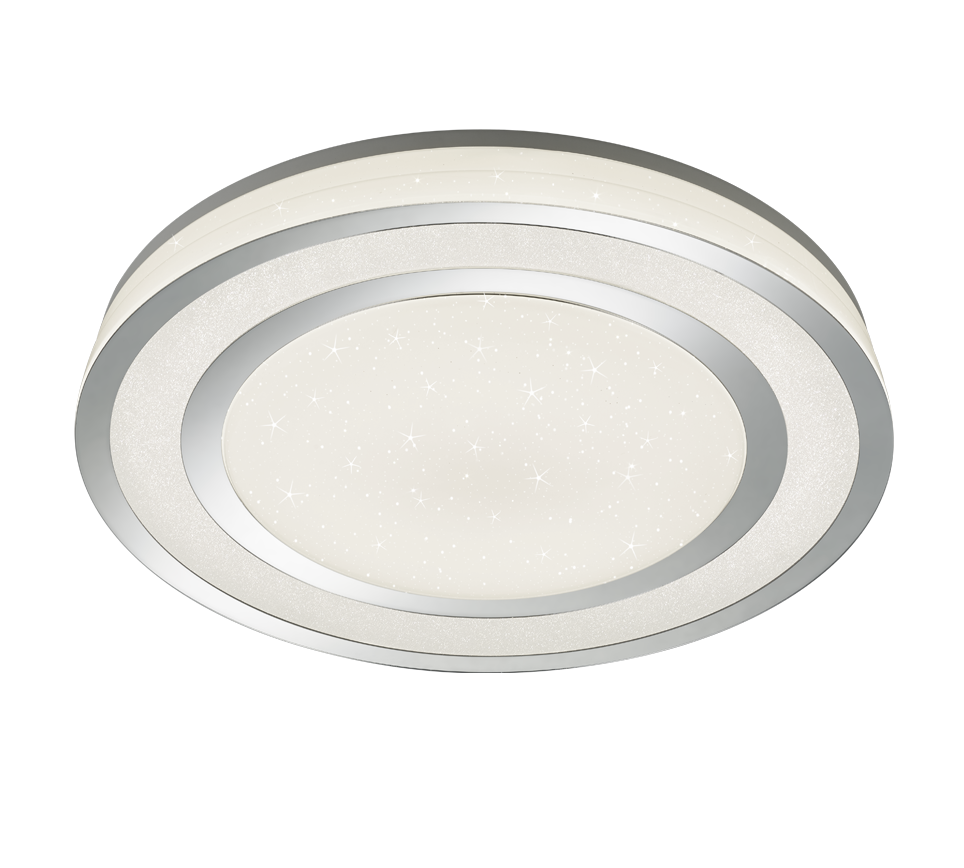 Plafon lampa sufitowa nowoczesna wbudowany LED NORIAKI srebrny Trio 679210106