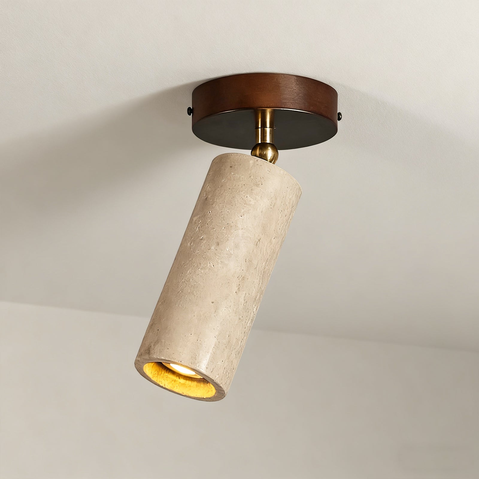 Plafon LED, kinkiet w stylu vintage, obrotowy spot sufitowy, oświetlenie szynowe LED z kamienia, nowoczesna lampka nocna (bez żarówki)