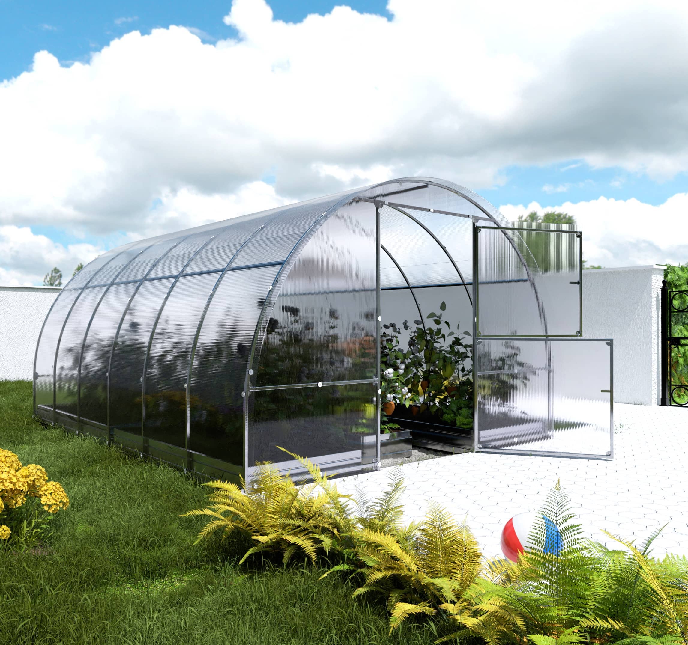 Szklarnia KLASIKA EASY 3 x 4 m (12 m²), 4 mm z powłoką z poliwęglanu 1szt.