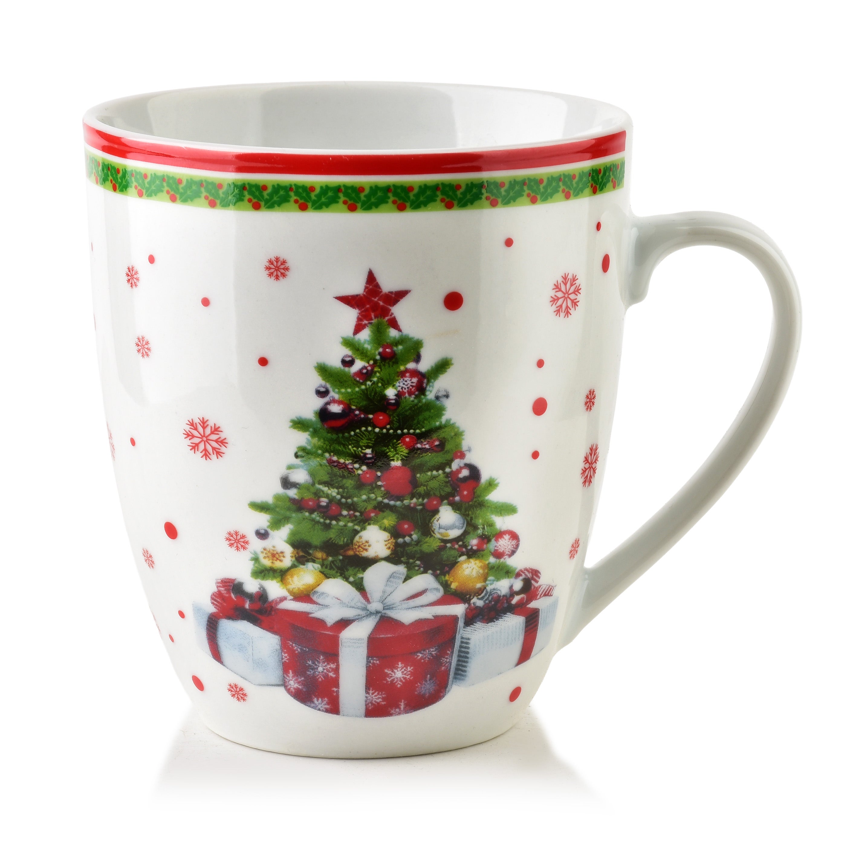 Kubek porcelana Affekdesign Santa Lila 9x12x10cm biały 1szt