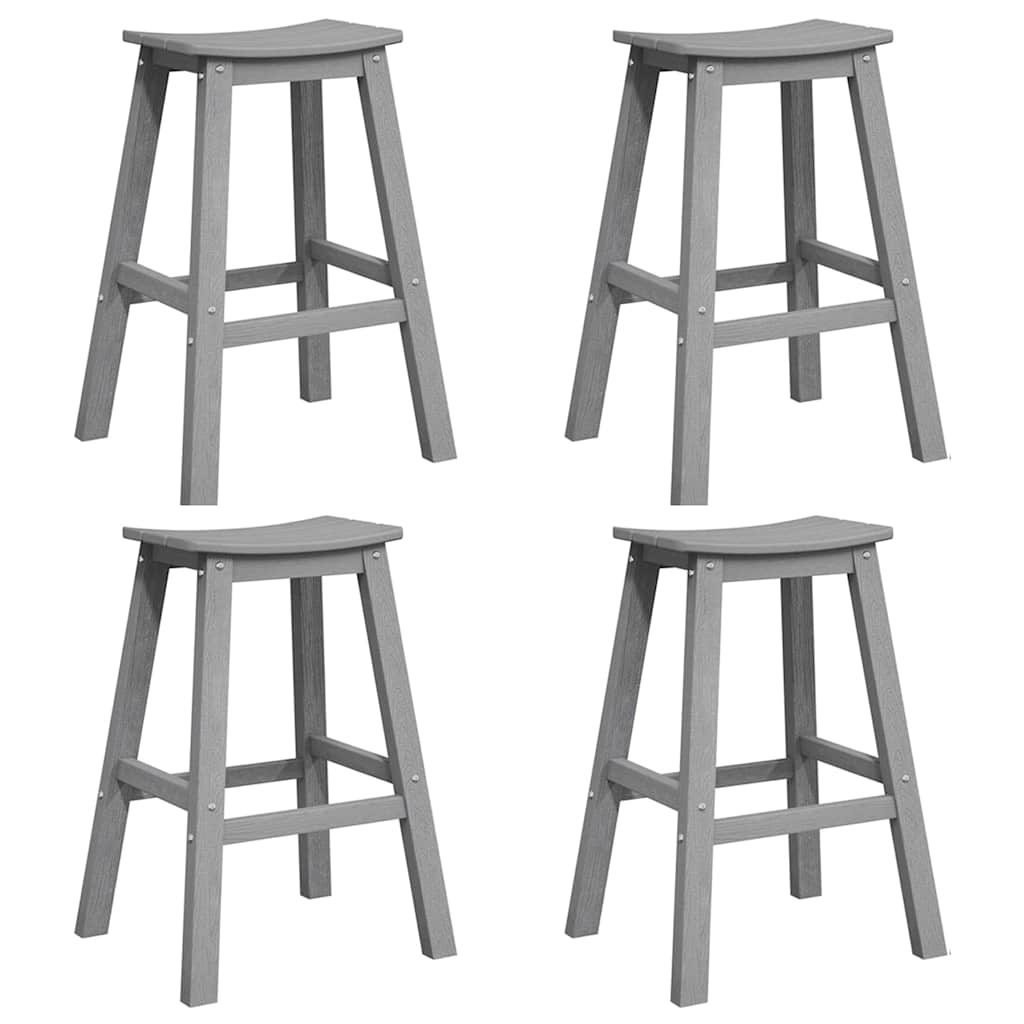 4x Hoker Ogrodowy Plastikowy Szary