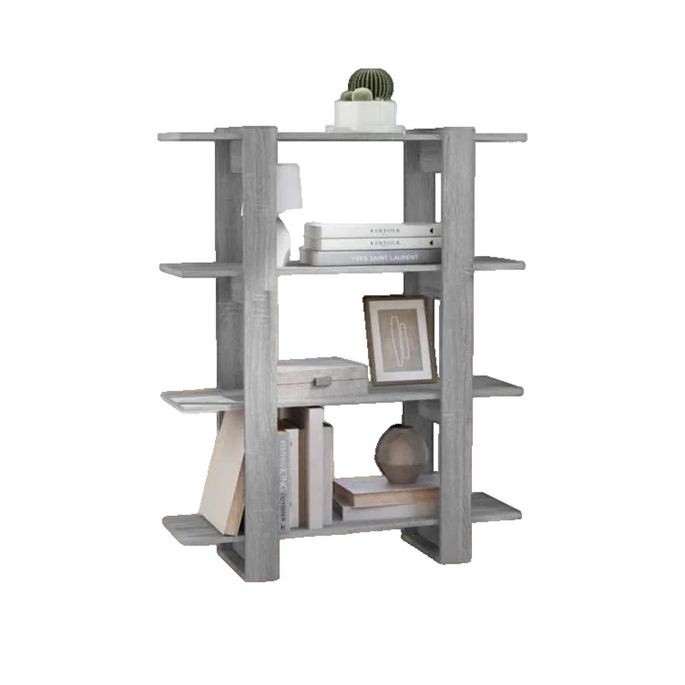 Regał vidaXL Sonoma szary 100x30x123,5 cm wielofunkcyjny i solidny