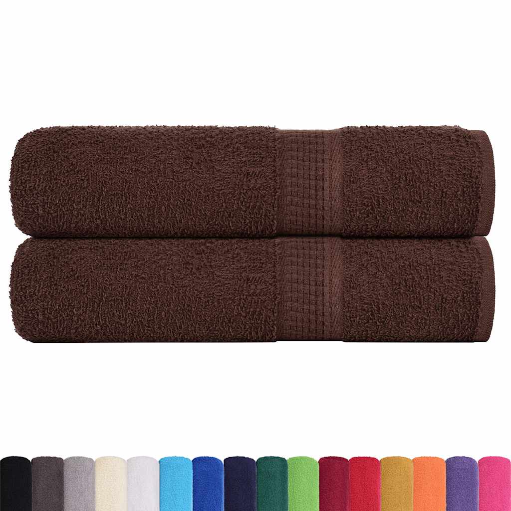 Ręczniki do rąk, zestaw 2 sztuk, 100% bawełna, brązowe, 50x100 cm, gramatura 360 g/m²
