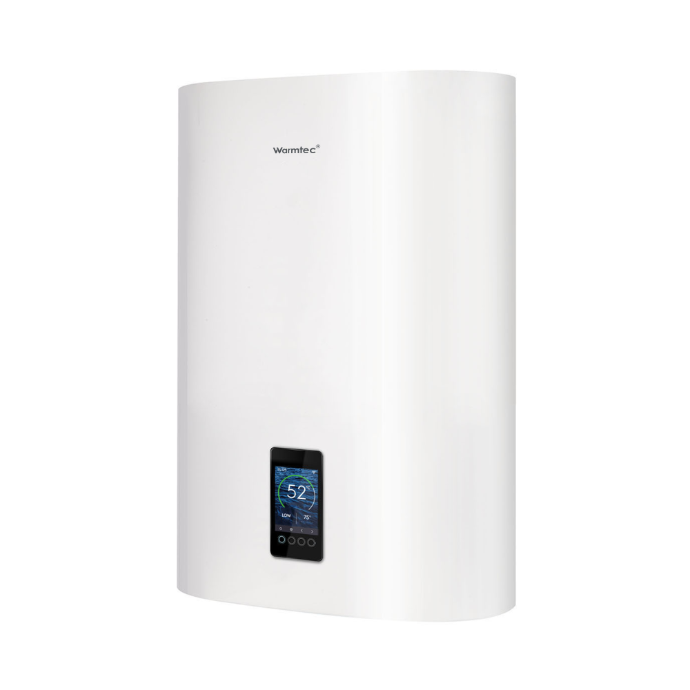 Bojler elektryczny 30l Wi-Fi pionowy/poziomy biały pojemnościowy kolorowy wyświetlacz Warmtec BPC30