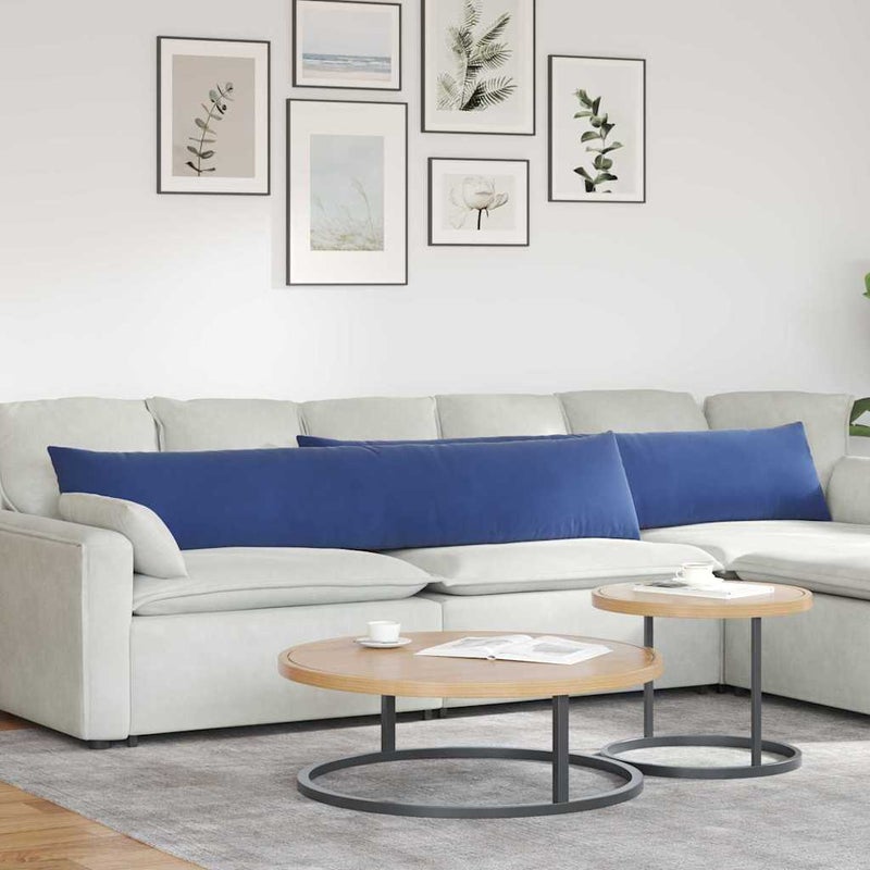 Poduszki na sofę 2 pcs Niebieski policyjny 200 x 40 cm vidaXL