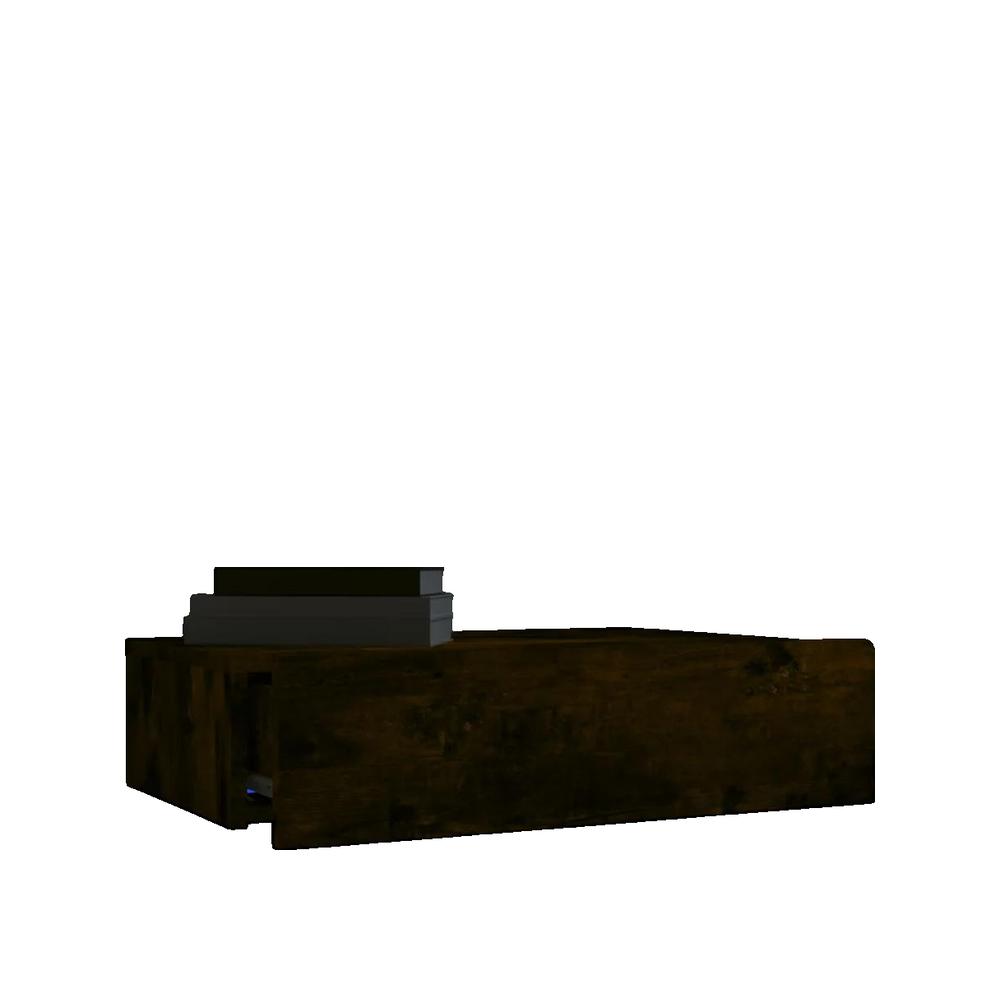 Meble TV vidaXL dąb wędzony 60x35x15,5 cm z oświetleniem LED RGB