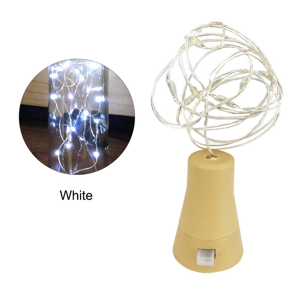 10LEDs Solar wino butelka światło wodoodporny drut miedziany dekoracyjny lampa String
