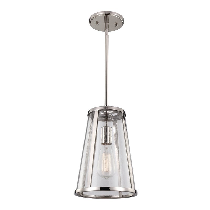 Lampa wisząca nikiel polerowany Harrow 1xE27 60W Feiss