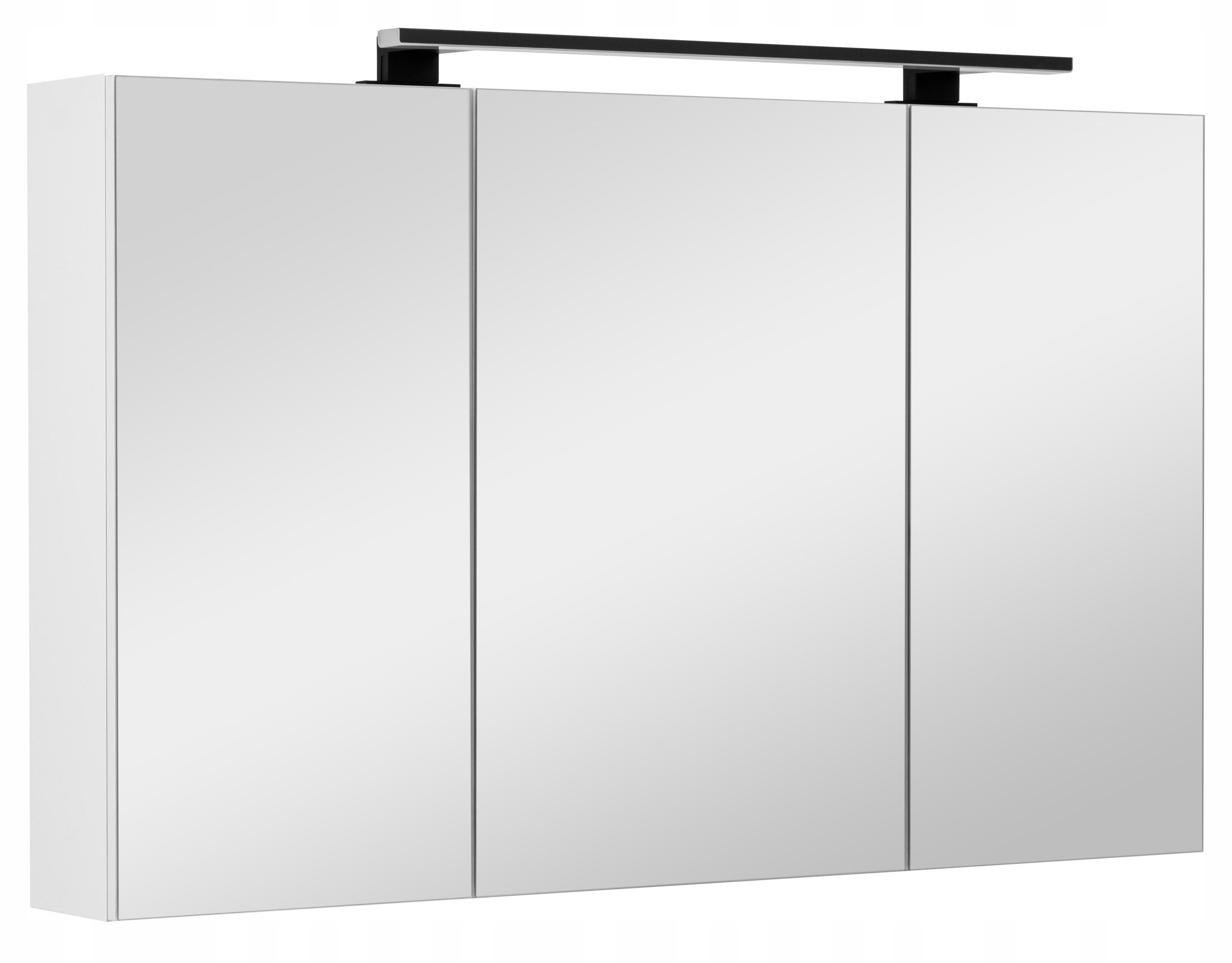 Szafka łazienkowa z lustrem oświetleniem lampką led lustrzana wisząca 100 cm
