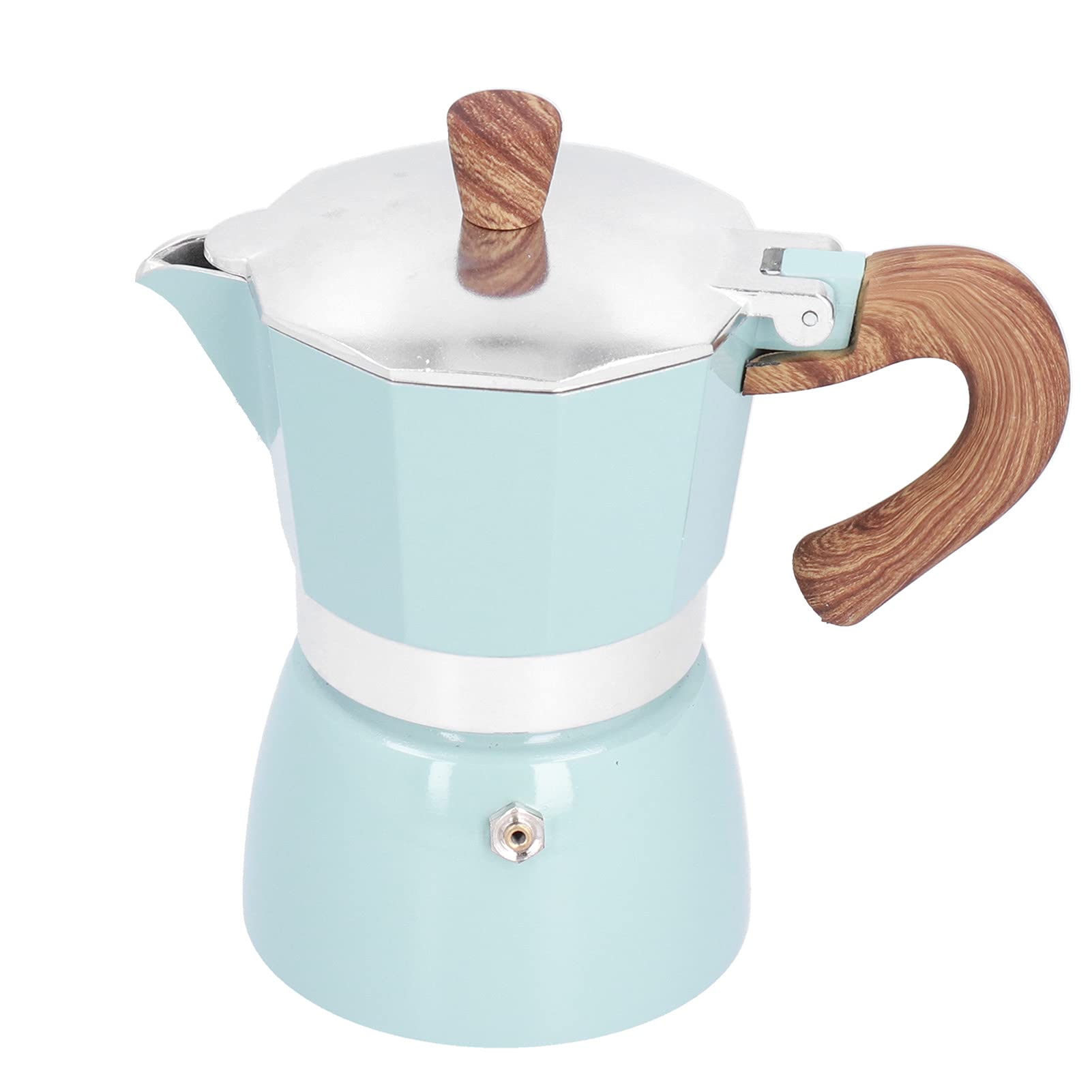 Kawiarka Moka 150 ml - Wykwintna kawiarka - Wysokiej jakości gruby ośmiokątny dzbanek do herbaty - Praktyczny aluminiowy ekspres do kawy