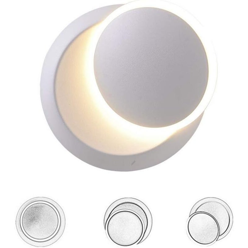 Kinkiety wewnętrzne, ciepła biała lampa ścienna LED, 5 W, nowoczesna ciepła biała lampa ścienna, kreatywna lampa ścienna 2 w 1