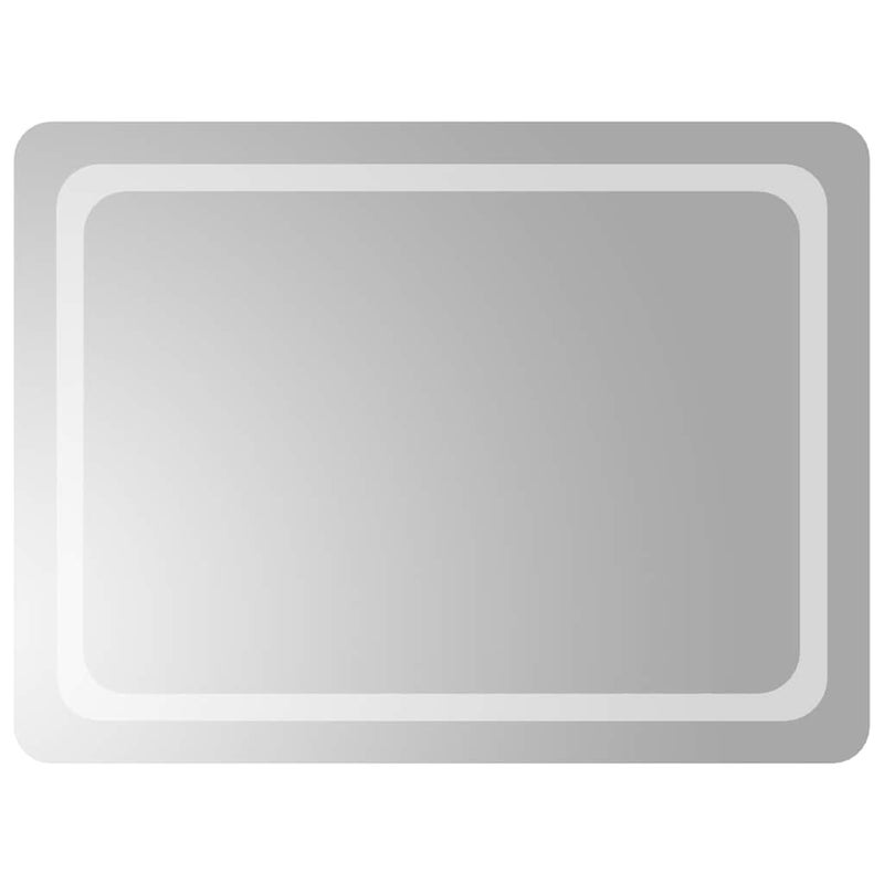 Lustro Łazienkowe Ścienne 80x60 cm z LED 5 V IP65