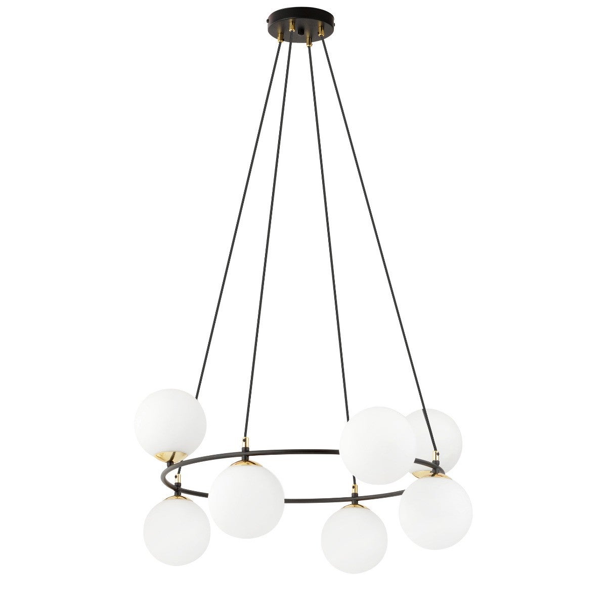 Lampa wisząca żyrandol AZURA 8 BL OPAL Emibig 1295/8
