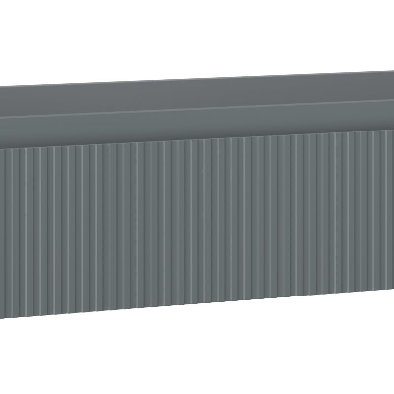 Mexen Rivel szafka łazienkowa podumywalkowa 100 cm, 1 szuflada, ryflowana , grafit mat - 91A20-10023-1-BF66