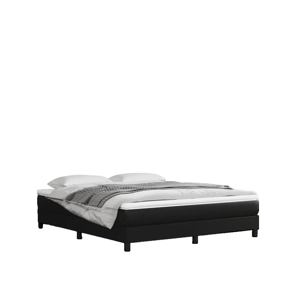 Materac Vidaxl sprężyny kieszeniowe pianka komfort czarny 160x200 cm