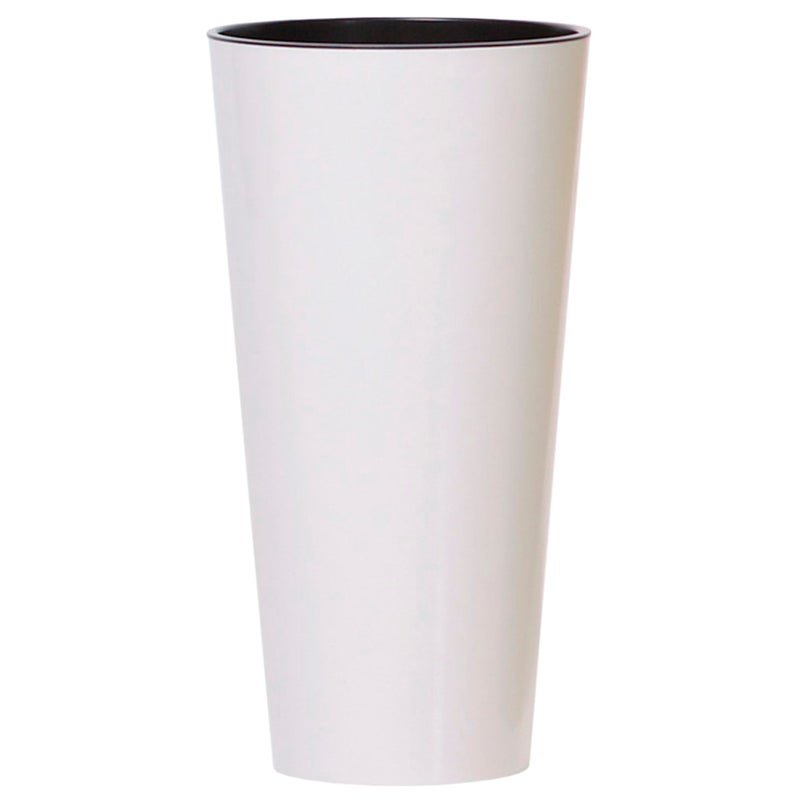 Doniczka Prosperplast TUBUS SLIM SHINE - biały DTUS400S-S449