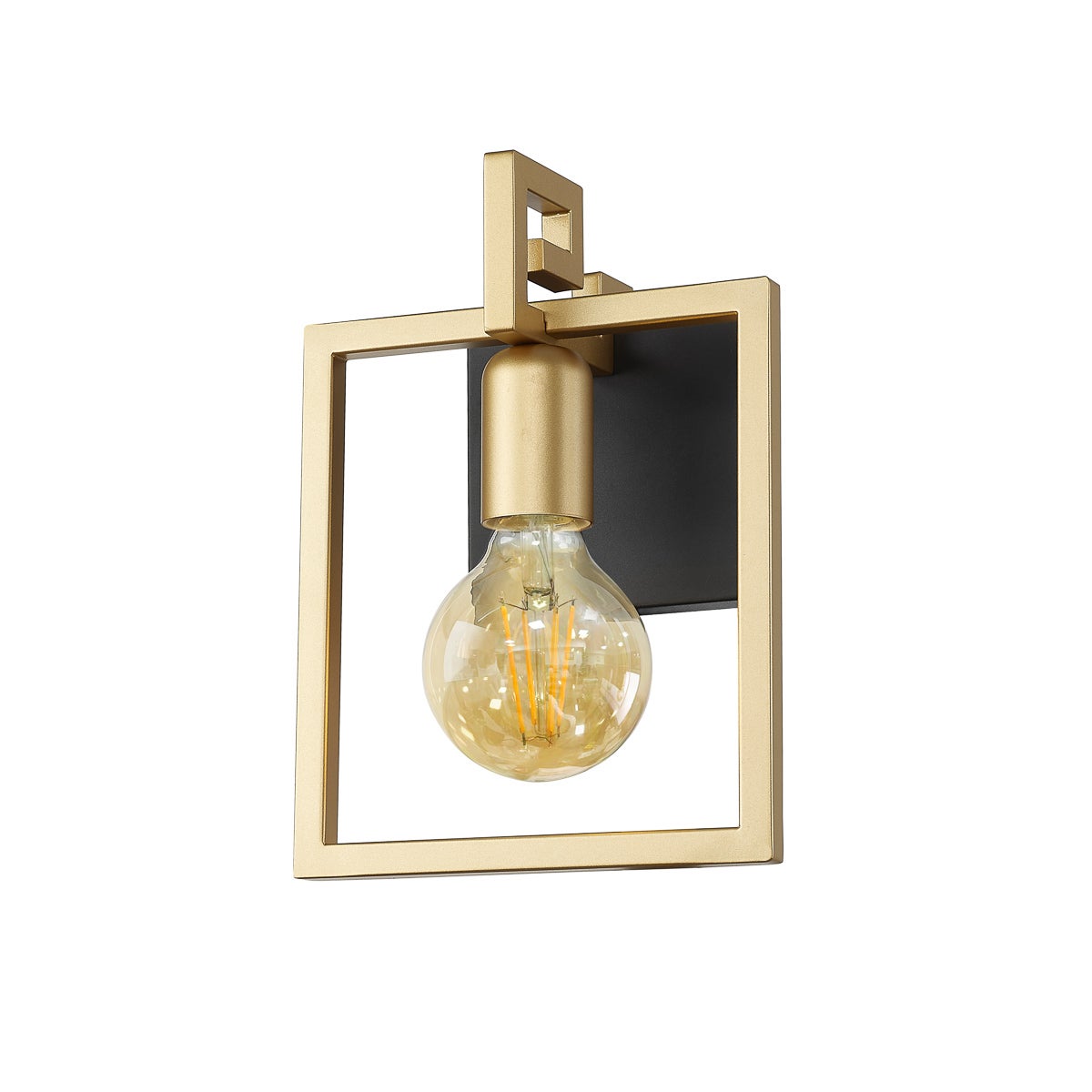 Kinkiet ramka Primero mosiężno-złoty 1xE27x60W metal wym:24,3x18x10,5cm IP20 Italux