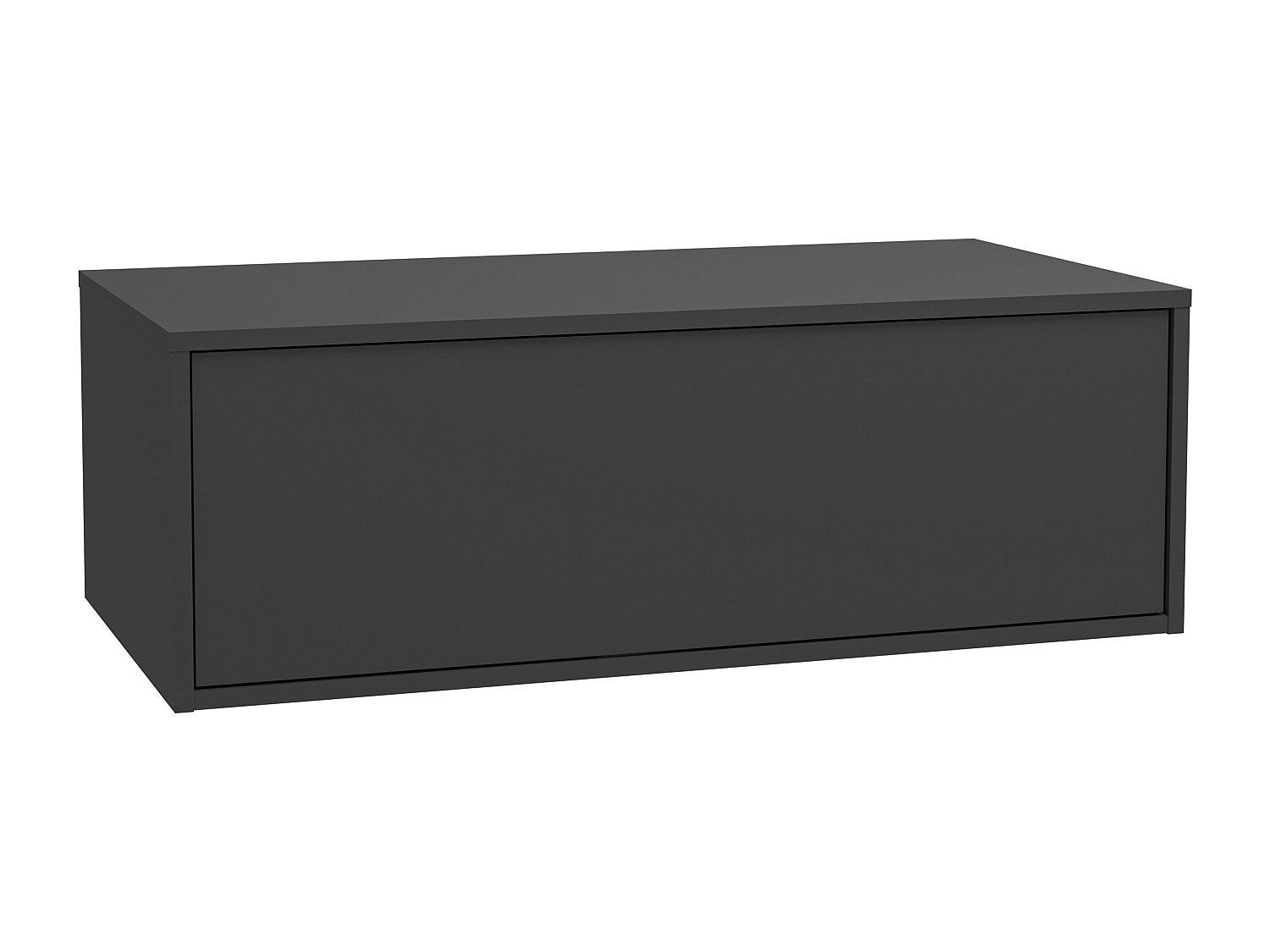 Szafka łazienkowa wisząca pod umywalkę - Antracytowy - 94 cm - TEANA II