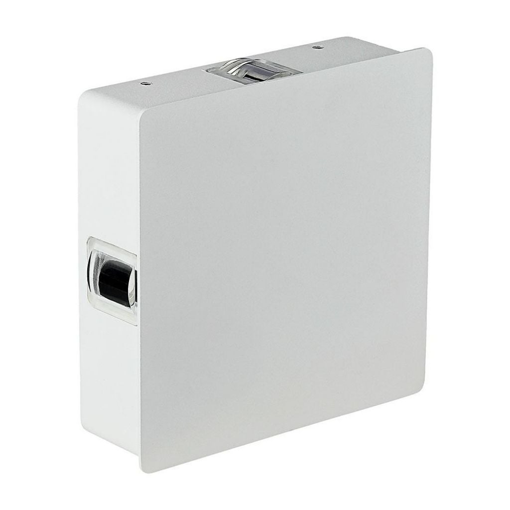 Kinkiet zewnętrzny VT-704 LED 4W Ciepła biel 428lm biały wym:15x15x5cm IP65 V-TAC
