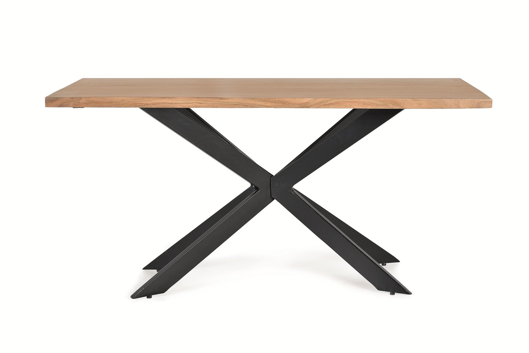 Stoły jadalne z drewna akacjowego, 180 cm, styl industrialny, 78x180x90 GYC
