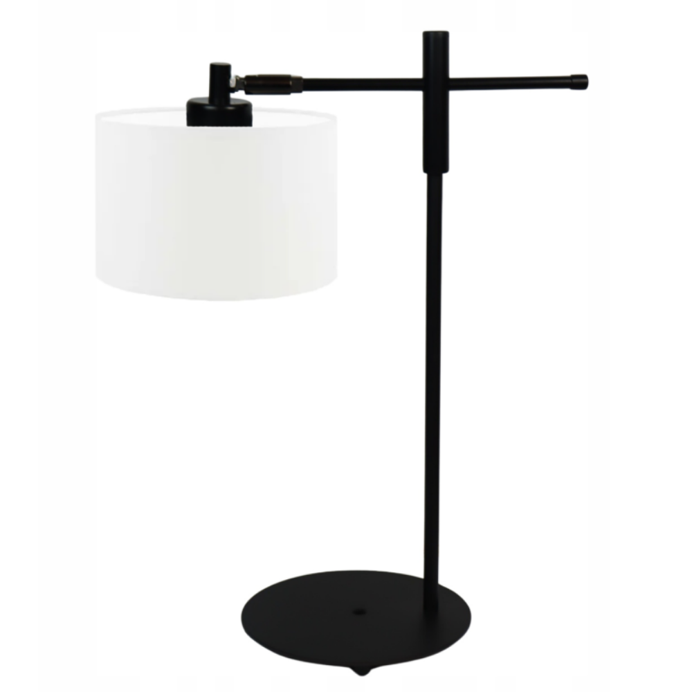 Lampka nocna na biurko lampa biurkowa LED z abażurem walec MIKO