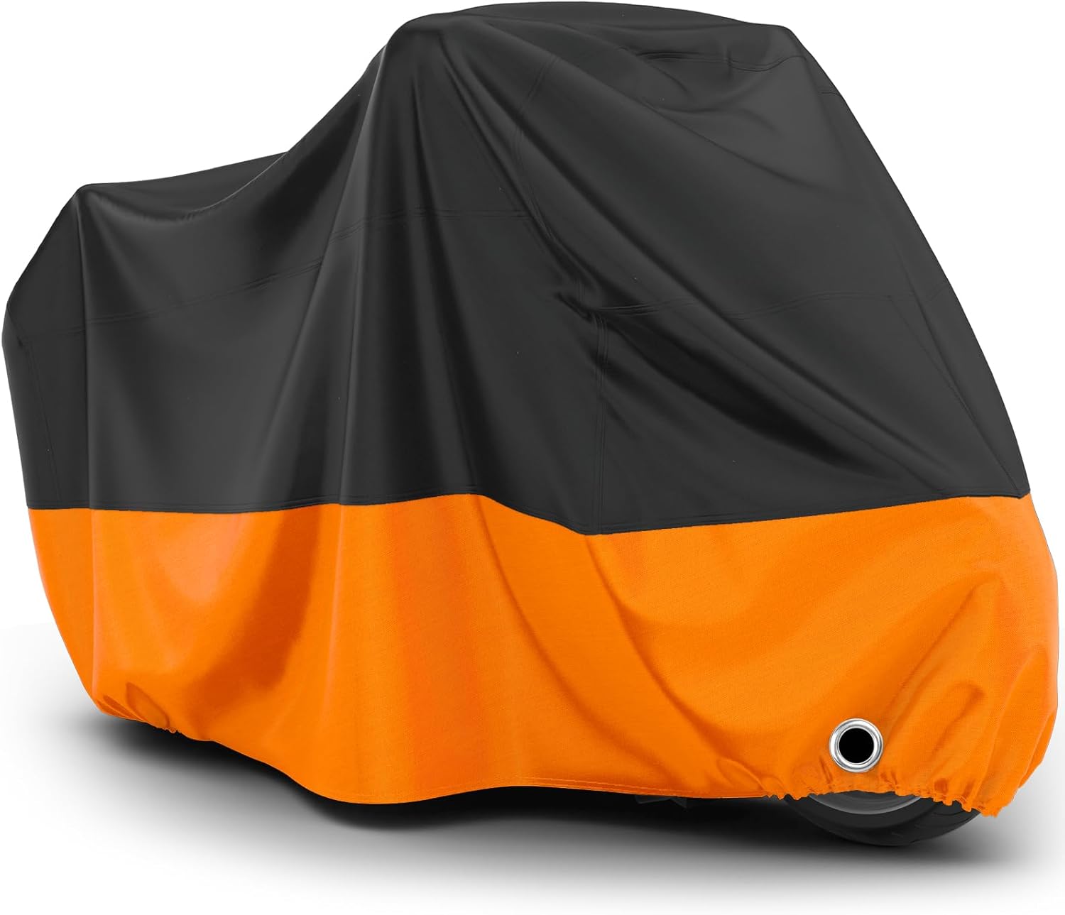 Wodoodporny pokrowiec na motocykl Oxford, chroniący przed słońcem, pyłem i wiatrem, do użytku na zewnątrz, 245 x 105 x 125 cm, pomarańczowy