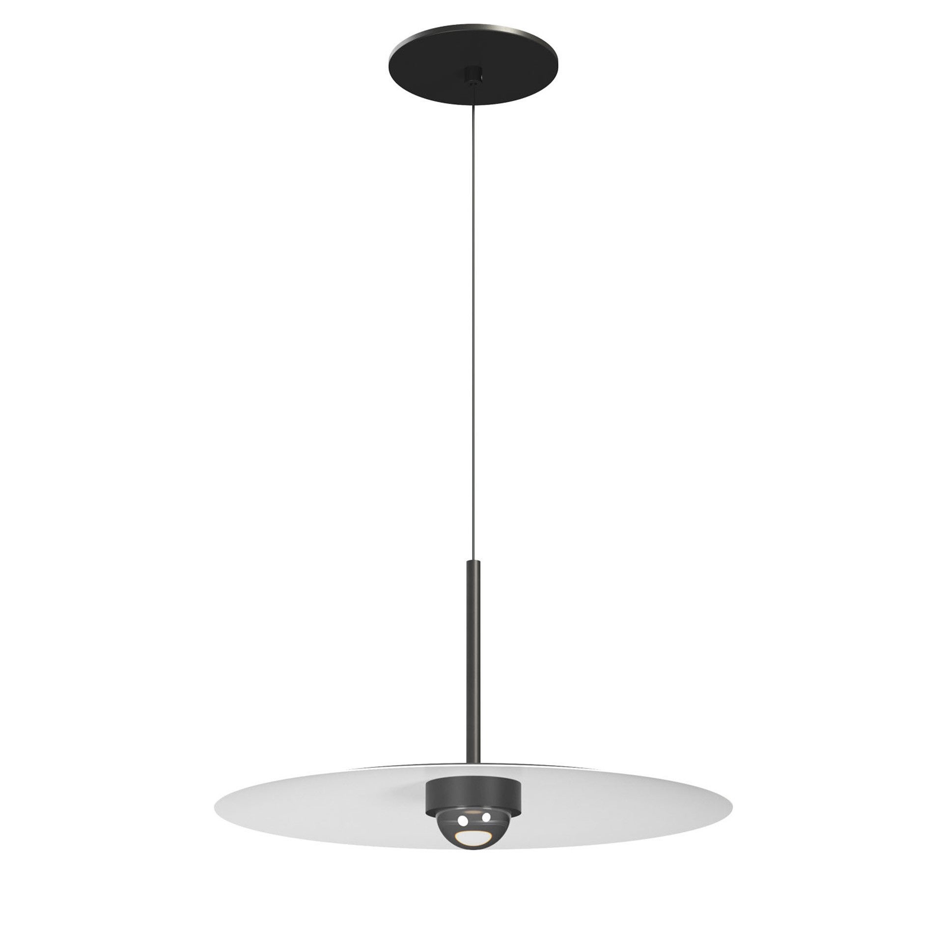 Lampa wisząca Beneito & Faure Hat, wpuszczana, 8W, 83º, 2700K, Negro Mate – profesjonalna lampa wisząca LED do wnętrz, o ciepłym świetle