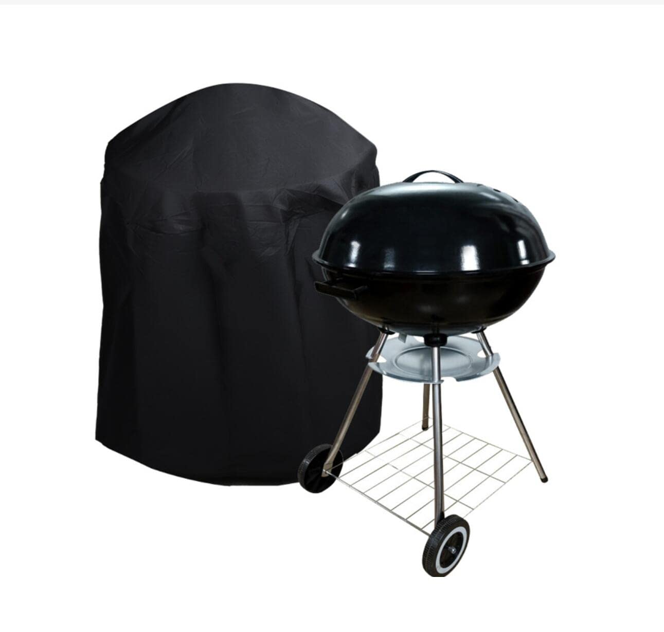 Wodoodporny pokrowiec na grill 71×68 cm, tkanina 210D odporna na kurz, promieniowanie UV i starzenie, pasuje do większości grillów, trwała ochrona