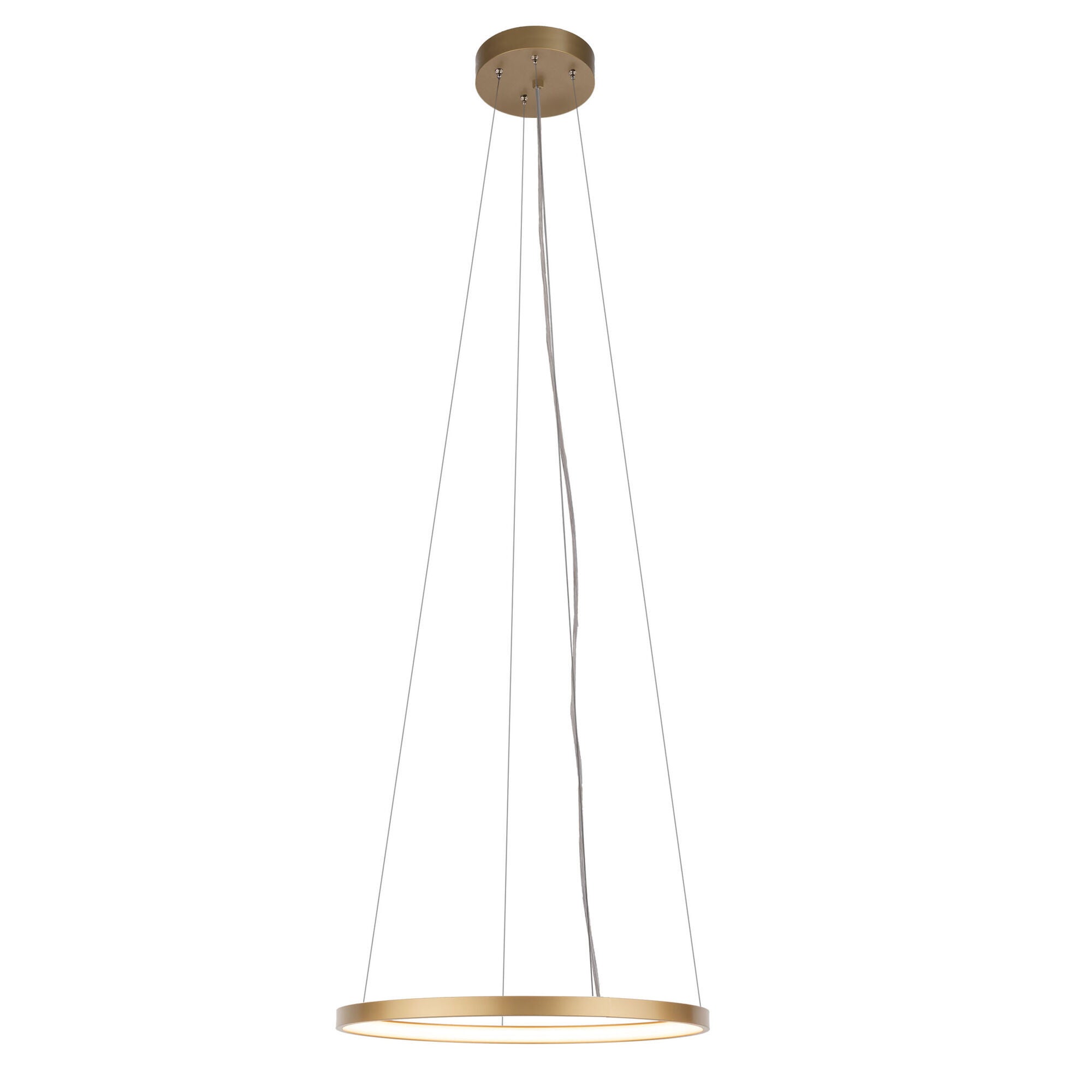 Lampa wisząca AGARI LED 35W Ciepła biel 4371lm złoty mat wym: 150 x 57 x 57 cm Shilo
