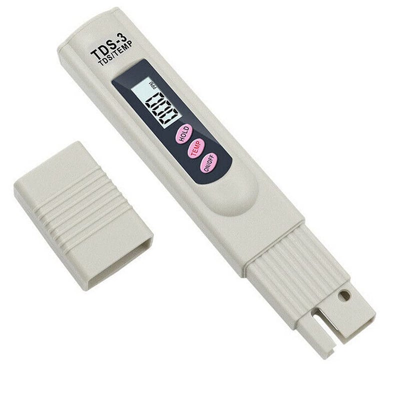 Miernik TDS, tester jakości wody LCD do wody pitnej, cyfrowy tester temperatury PPM, tester czystości, do pomiaru wody hydroponicznej (nie testuje PH)