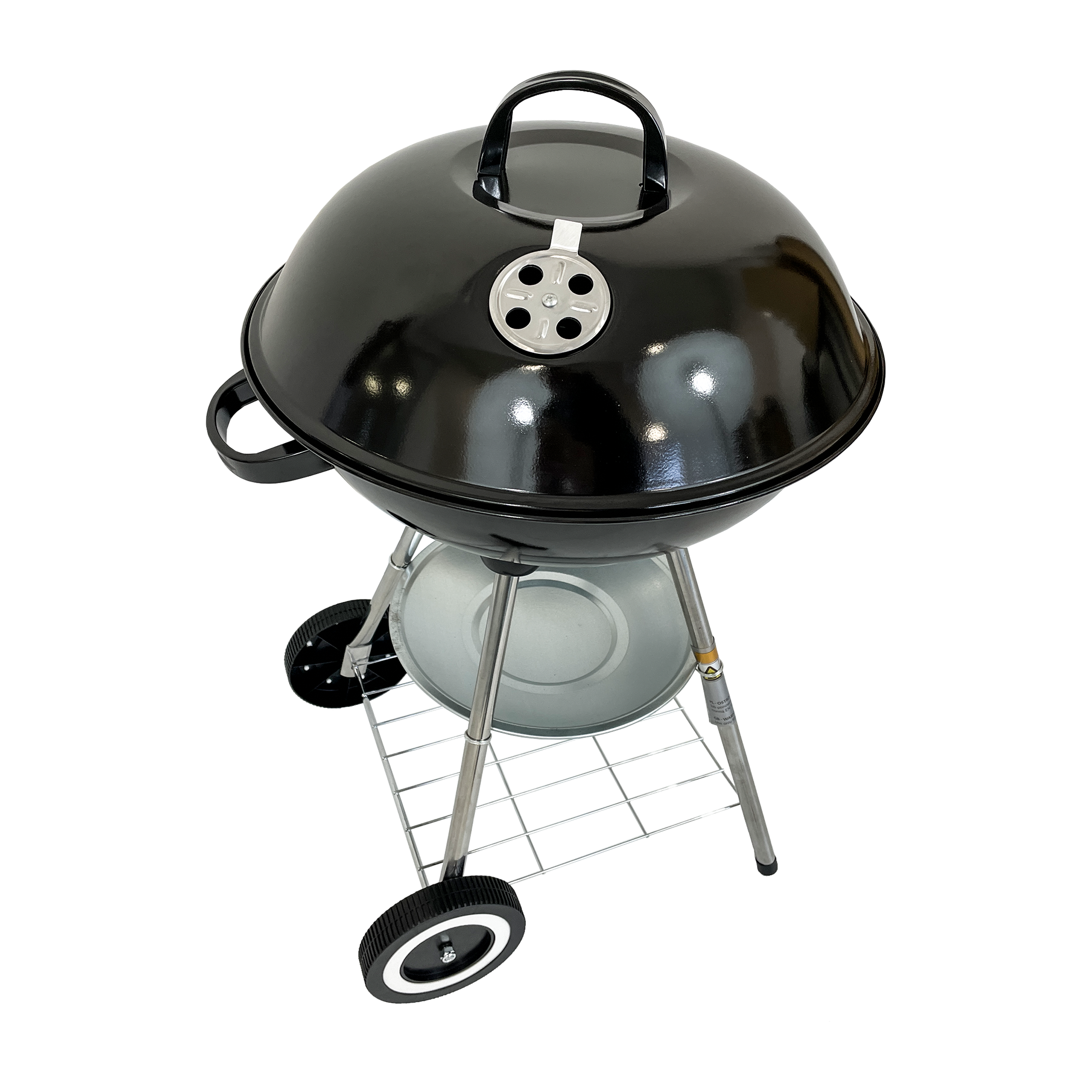 Grill ogrodowy węglowy okrągły przenośny pokrywa ruszt + 6x mata BBQ 1014