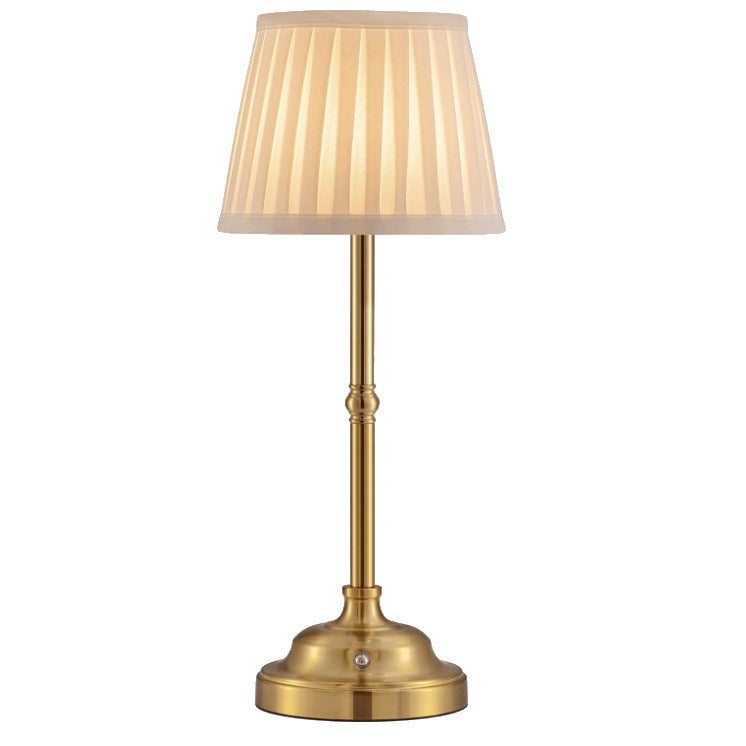 Bezprzewodowa lampa stołowa LED z funkcją ściemniania – lampka nocna w stylu retro – zasilana bateryjnie – 1200 mAh – odpowiednia do użytku wewnątrz i