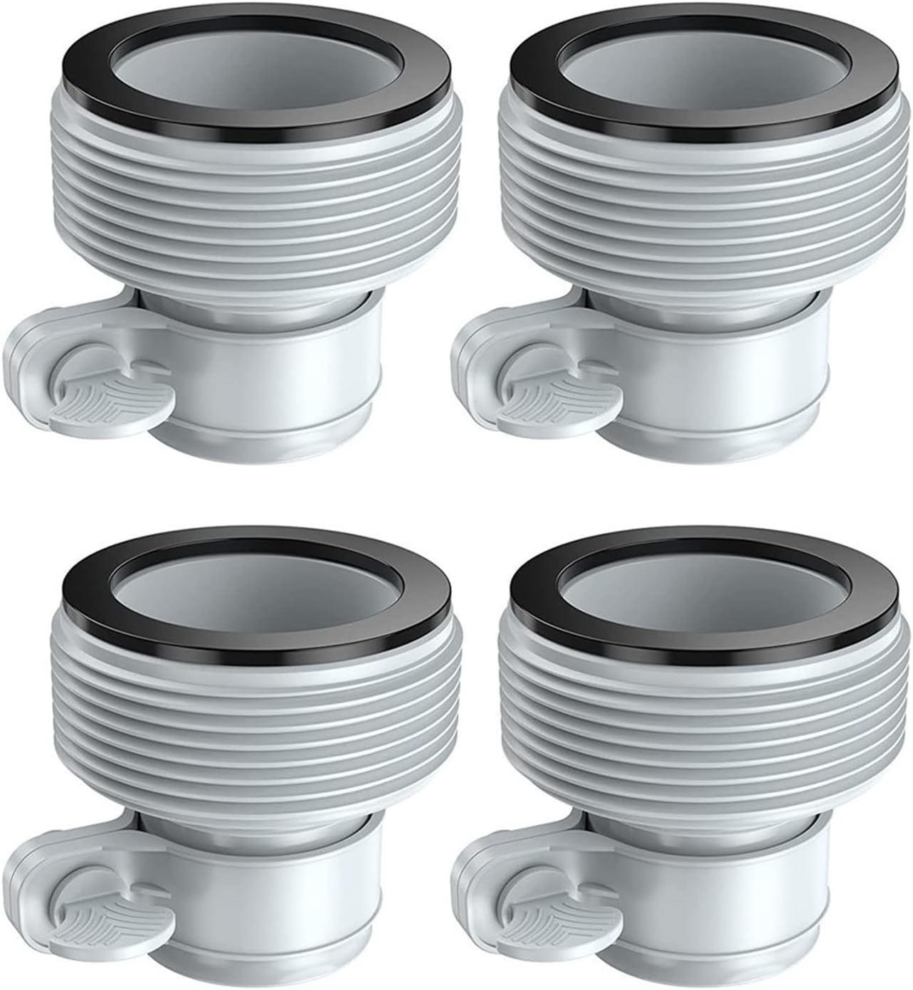 Adapter złącza pompy filtra basenowego, konwersja 1,25 cala na 1,5 cala (4 sztuki)